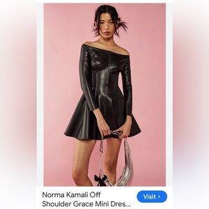 Norma Kamali Black Off-Shoulder Dress